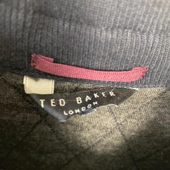 Ted Baker Quilted Jacket - Navy Blue - Picture 9 of 11